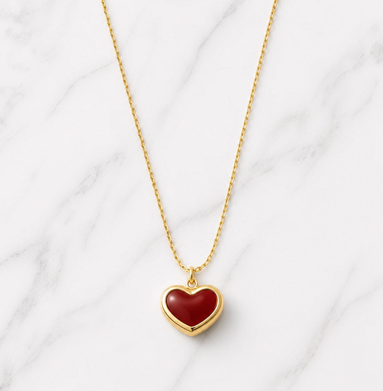 Colgante de Corazón Rojo