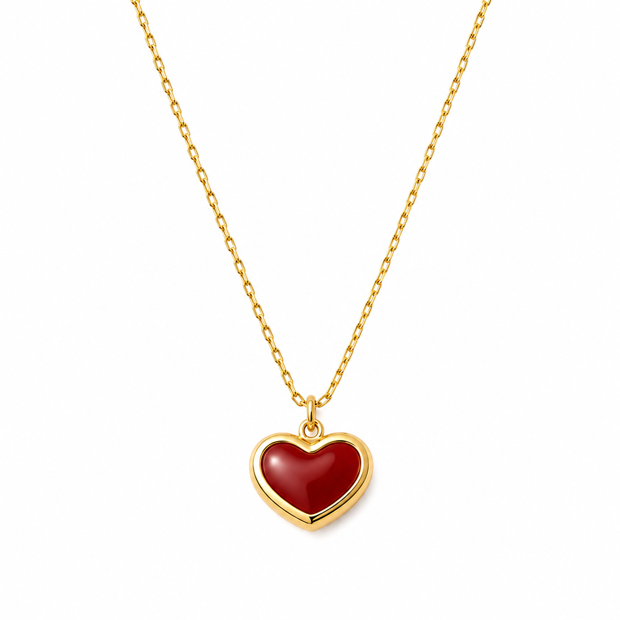 Colgante de Corazón Rojo