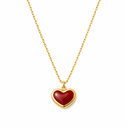Colgante de Corazón Rojo
