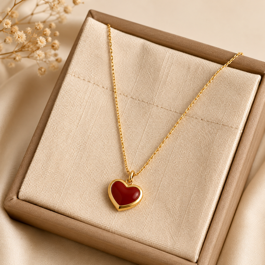 Colgante de Corazón Rojo