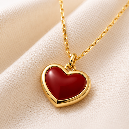 Colgante de Corazón Rojo